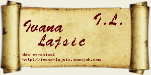 Ivana Lajšić vizit kartica